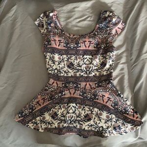 Charlotte Russe, small, pink, navy blue, and white